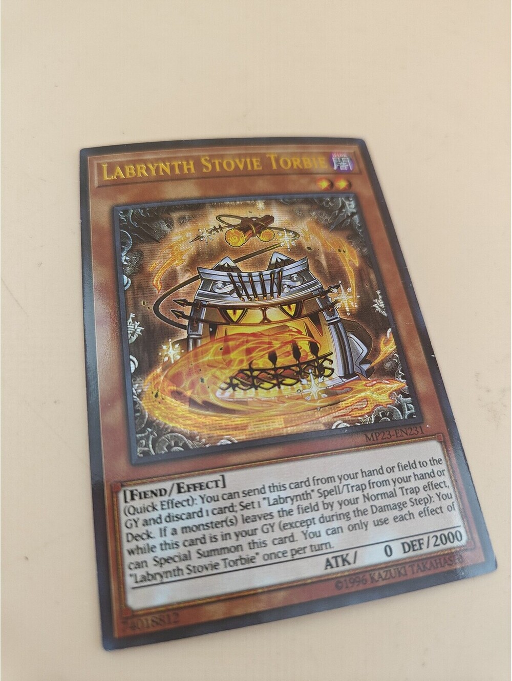 Yu-Gi-Oh Labrynth Stovie Torbie MP23-EN231 Prismatic